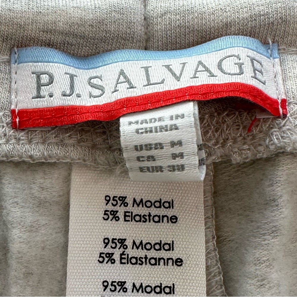 PJ Savage Banded Lounge Jogger Pants Smile Emoji Gray NWT Women’s Size Medium - Picture 8 of 11